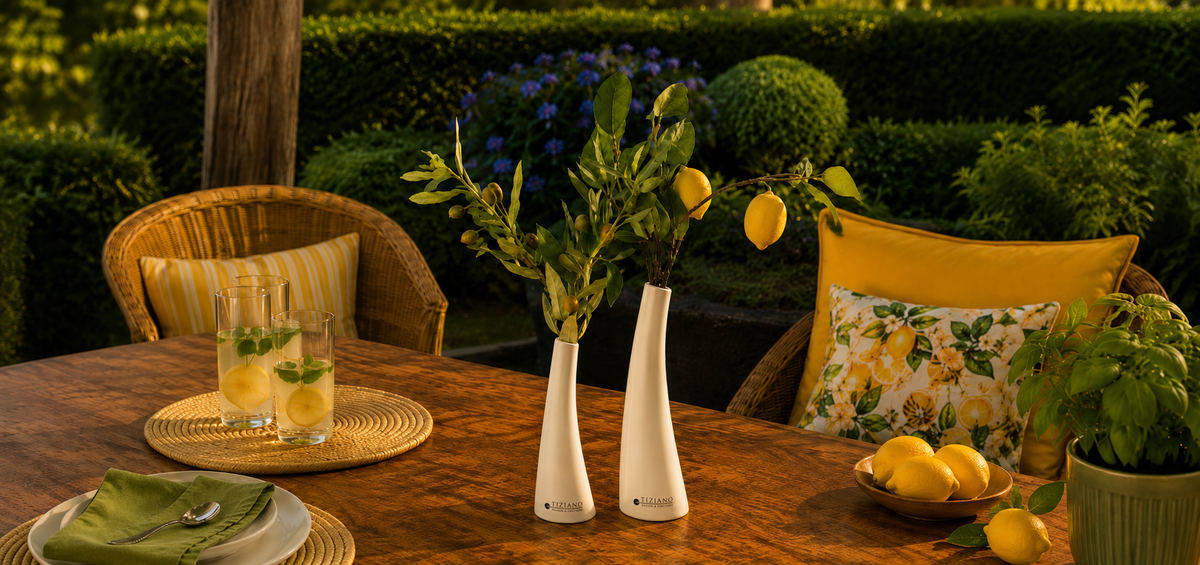 Mediterrane Tischdeko für Balkon & Garten - Urlaubsstimmung für Zuhause