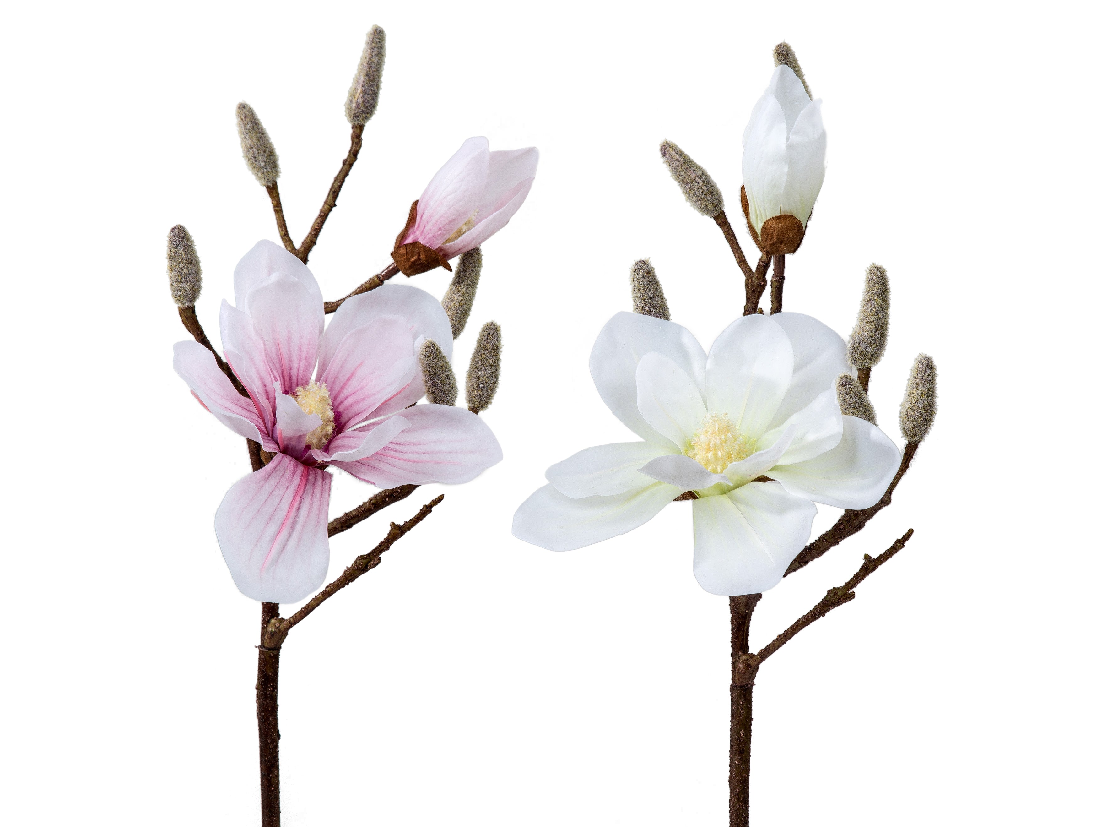 Deko Magnolienzweig real touch 44cm weiß