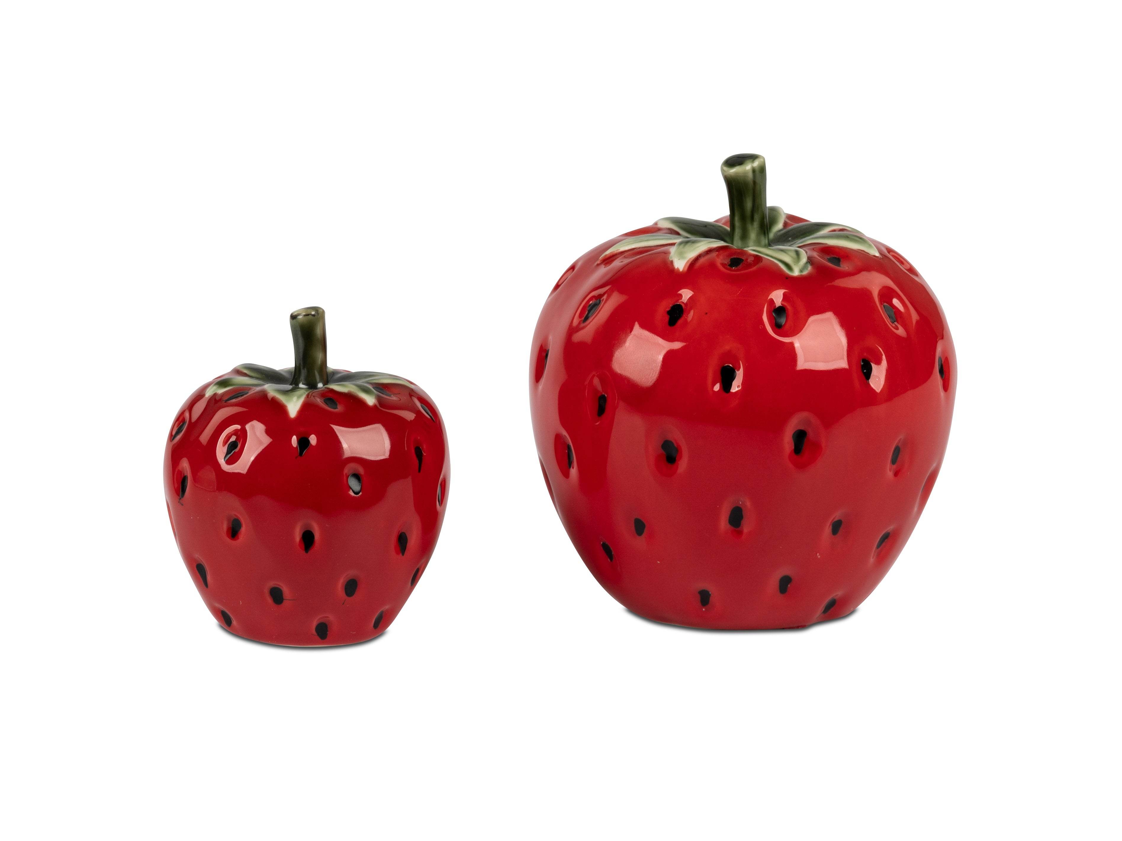 Deko Erdbeere rot handbemalt