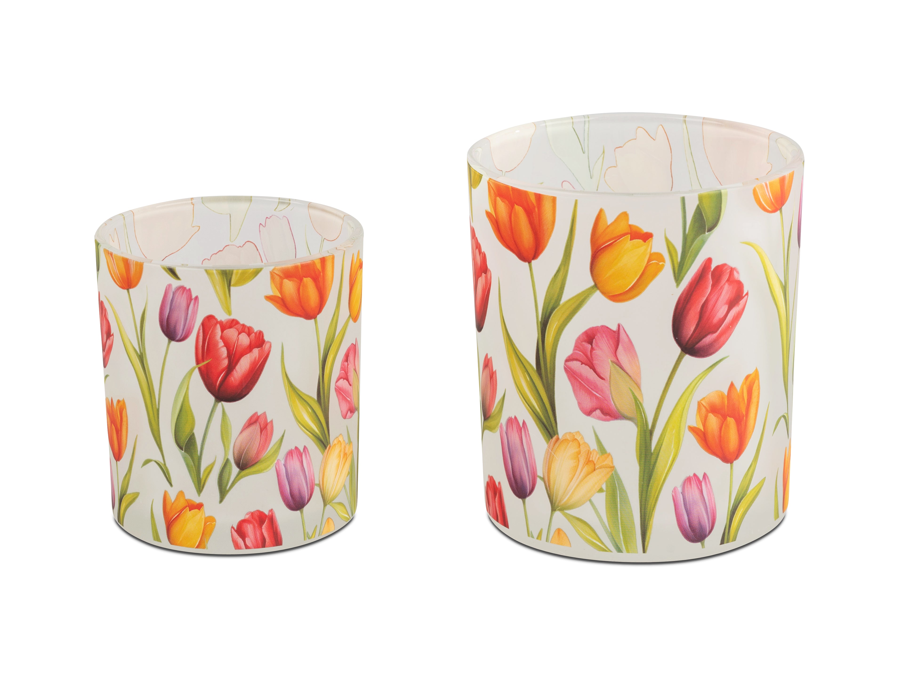 Windlicht Tulpendekor