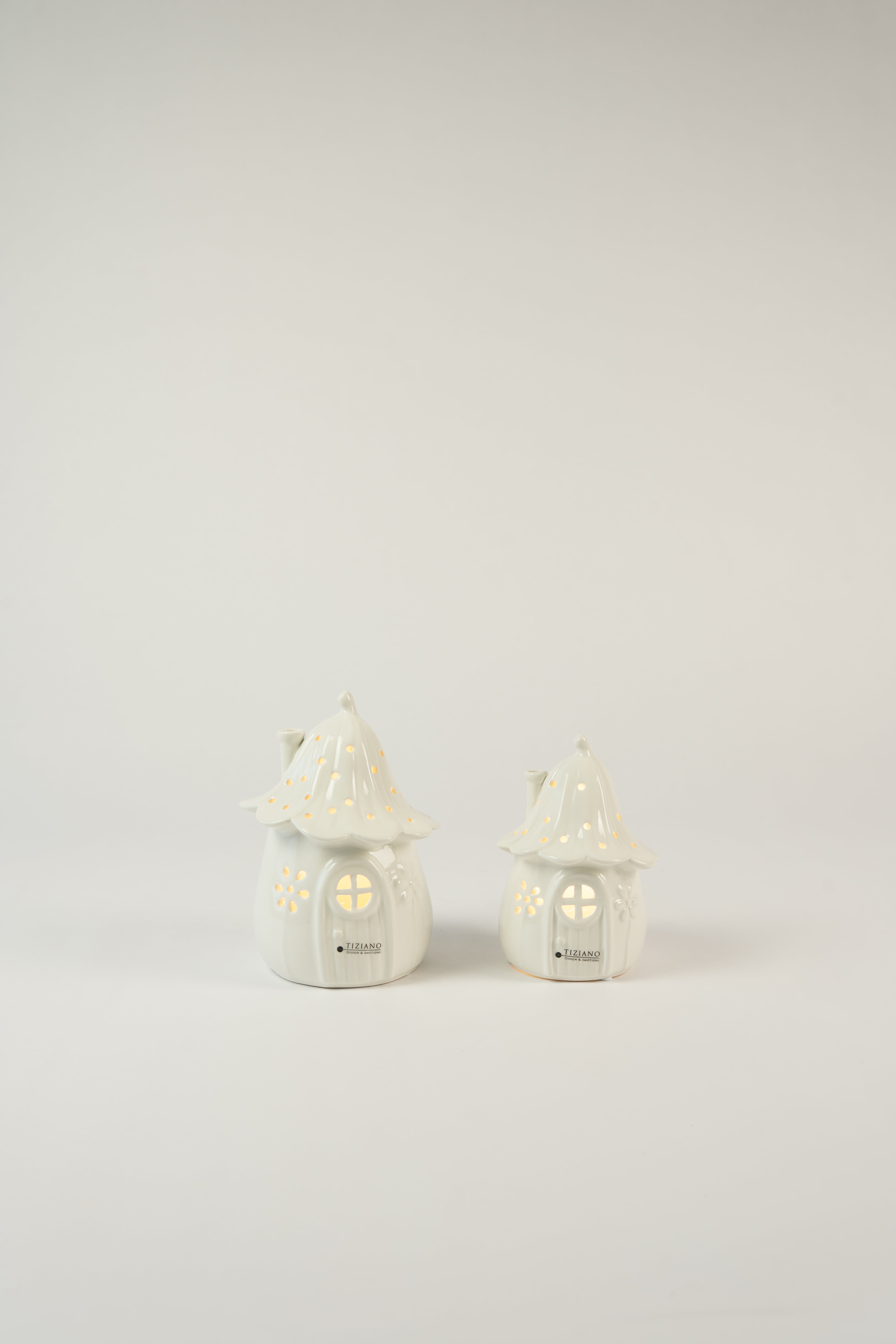 Dekoset Zwerg Geraldo+Haus Solina LED+Giesskanne Ravello