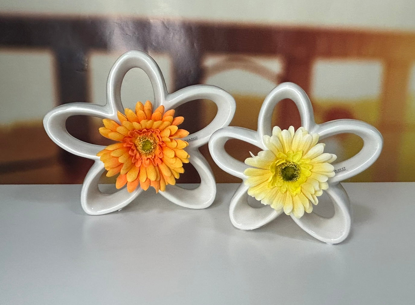 2er Set_Blume_Jela_orange_weiß