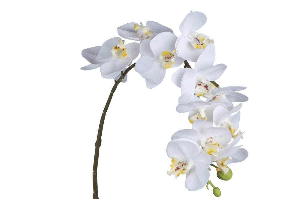 Deko Orchidee 56cm Real Touch weiß