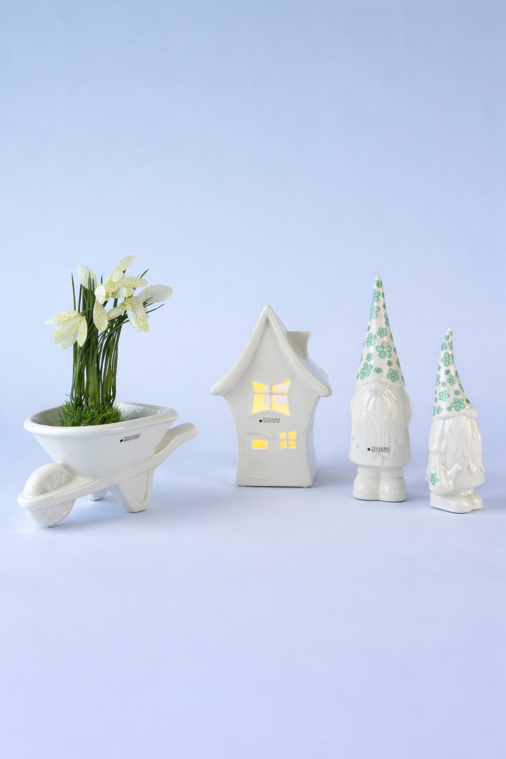 Dekoset blumige Zwergenidylle M