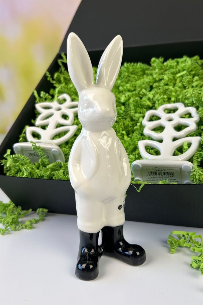 Geschenkbox M mit Blumen Mesola und Hase Aldo