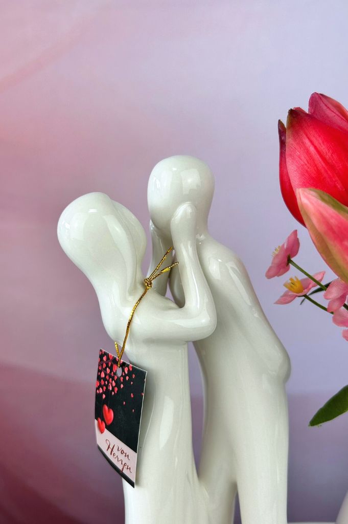 Dekoset Dekofigur Amorino umarmend+LED Kugel Roviano