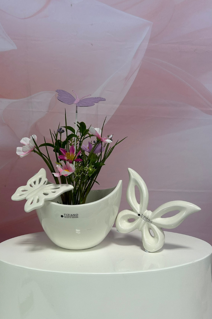 Dekoset Schale Arco mit Schmetterling Lia und Marilin