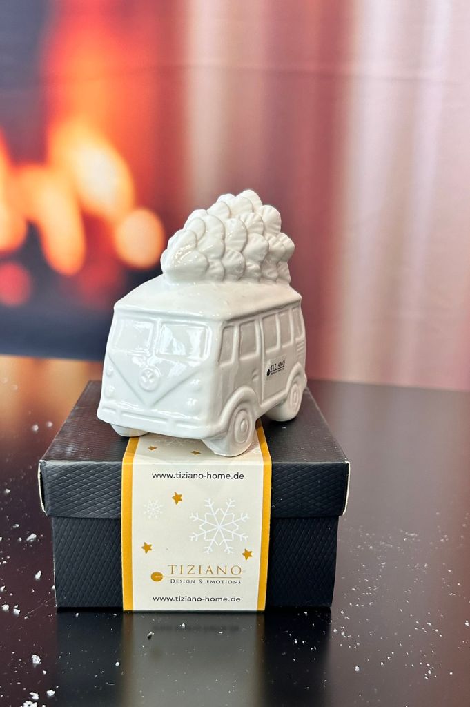 3er Set Bus Caso mit Baum creme-weiß in Geschenkkartons