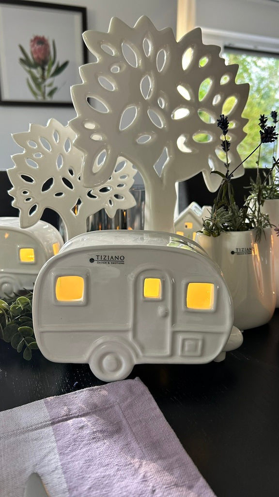 Deko Bus Caso LED creme-weiß