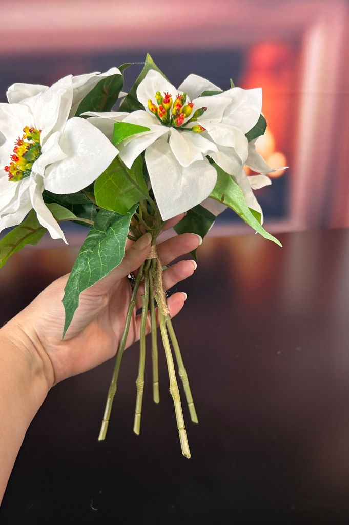 Deko Christstern Bündel weiß