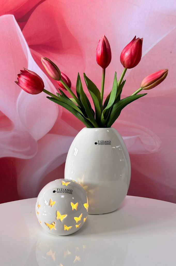 Dekoset Dekofigur Amorino Hand haltend+LED Kugel Roviano