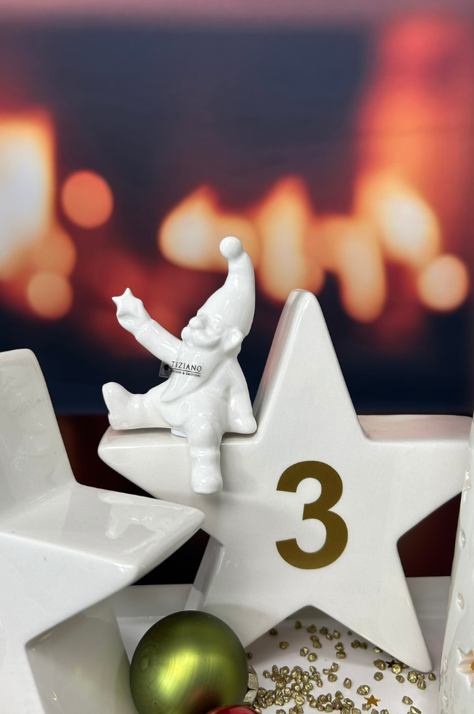 Dekoset Advent Metallschale Legri mit Stern Cometa+Tinello