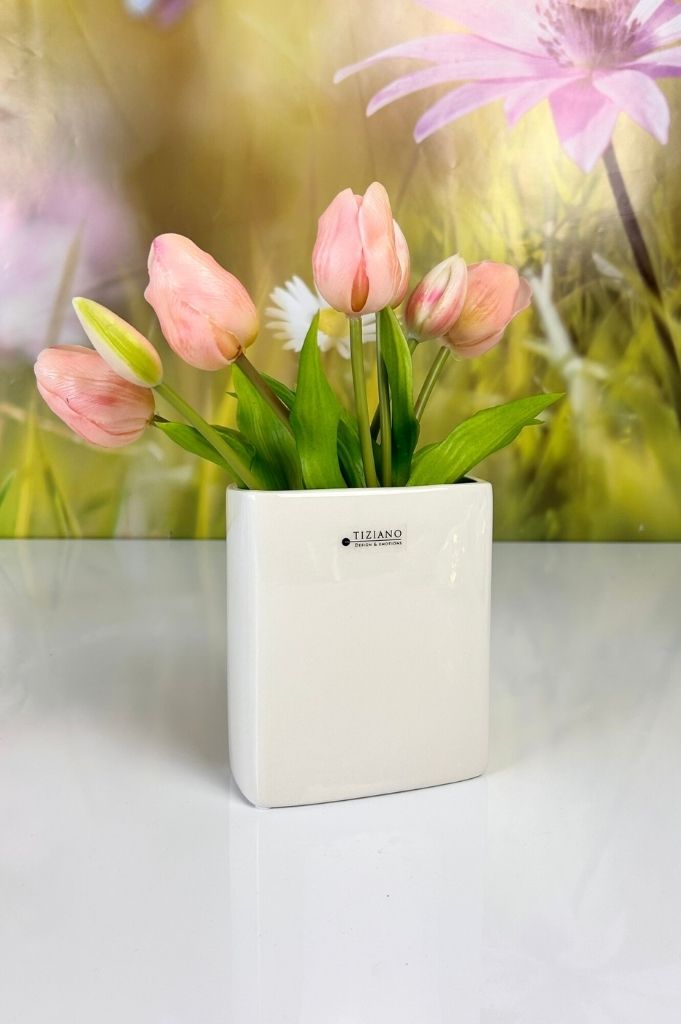 Deko 7er Tulpenbund 30cm rosa