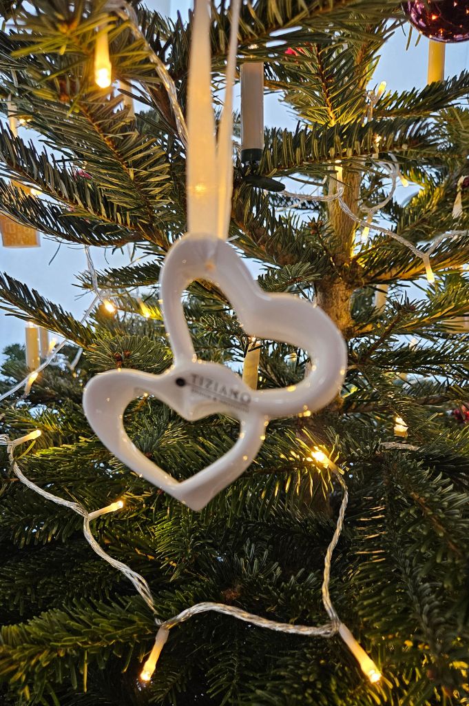 Doppelhänger Herz Cuora creme