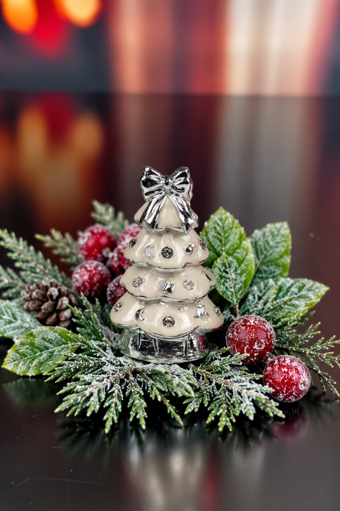 Deko Baum pearl farbig