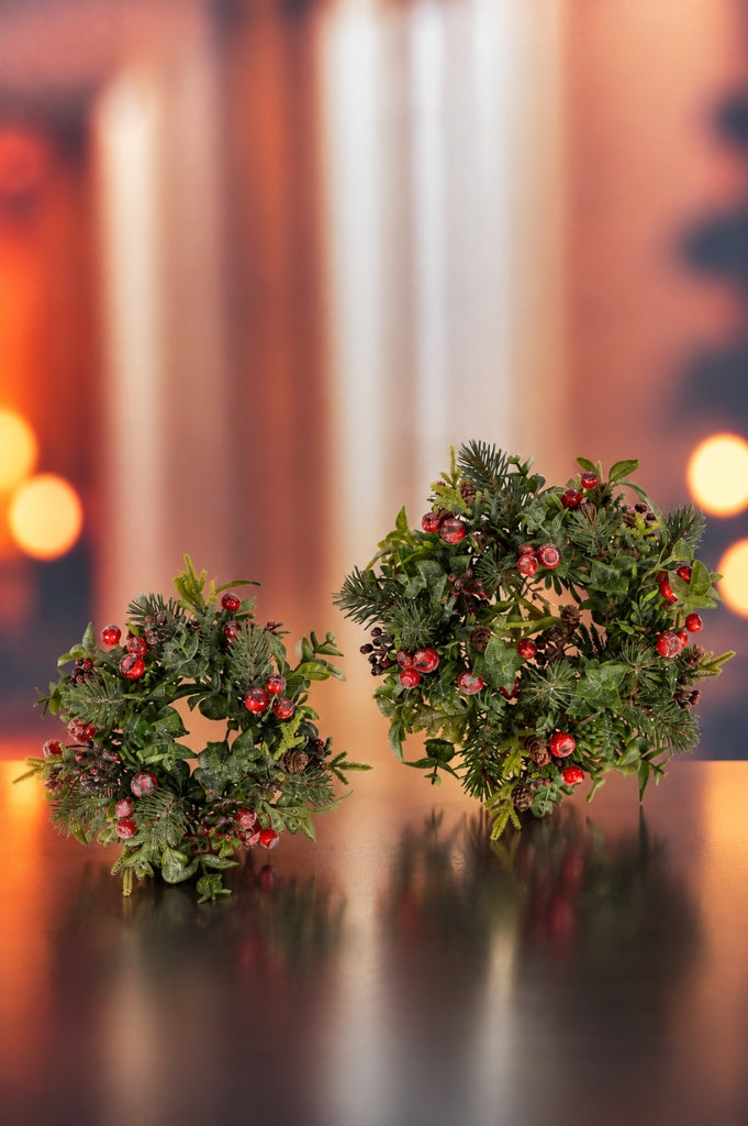 Deko Beerenkranz Winter geeist