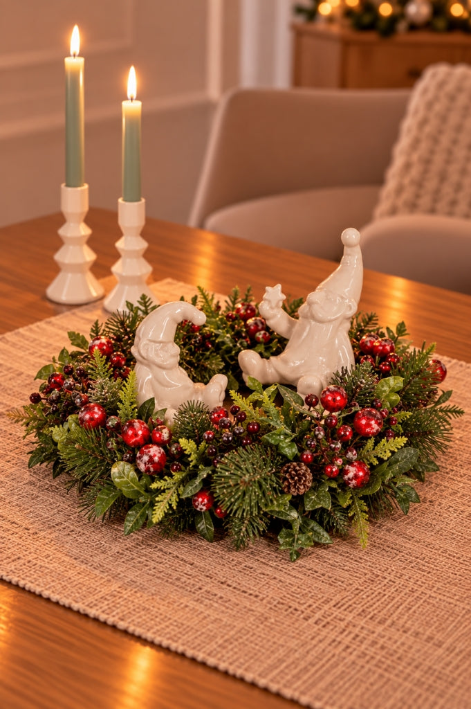 Deko Beerenkranz Winter geeist