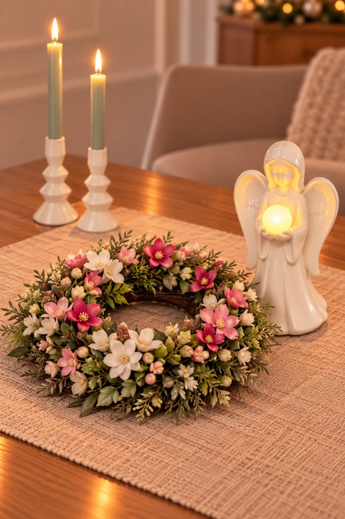Deko Kranz Blumen+Weide