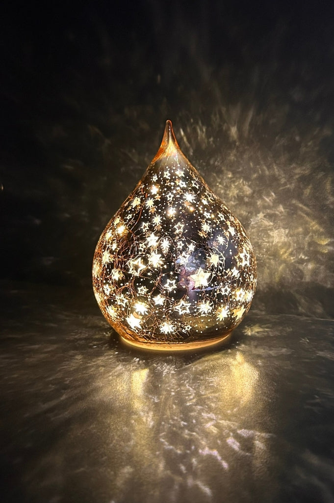 Deko Tropfen LED Sterne rose