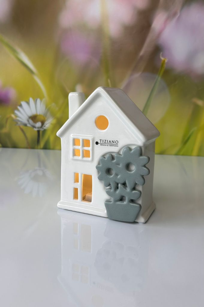 Haus Marcelli LED mit Blume 2-farbig