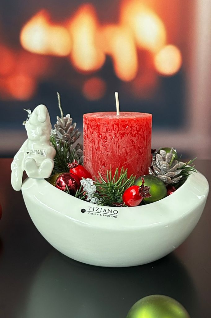 Dekoidee Stumpenkerze