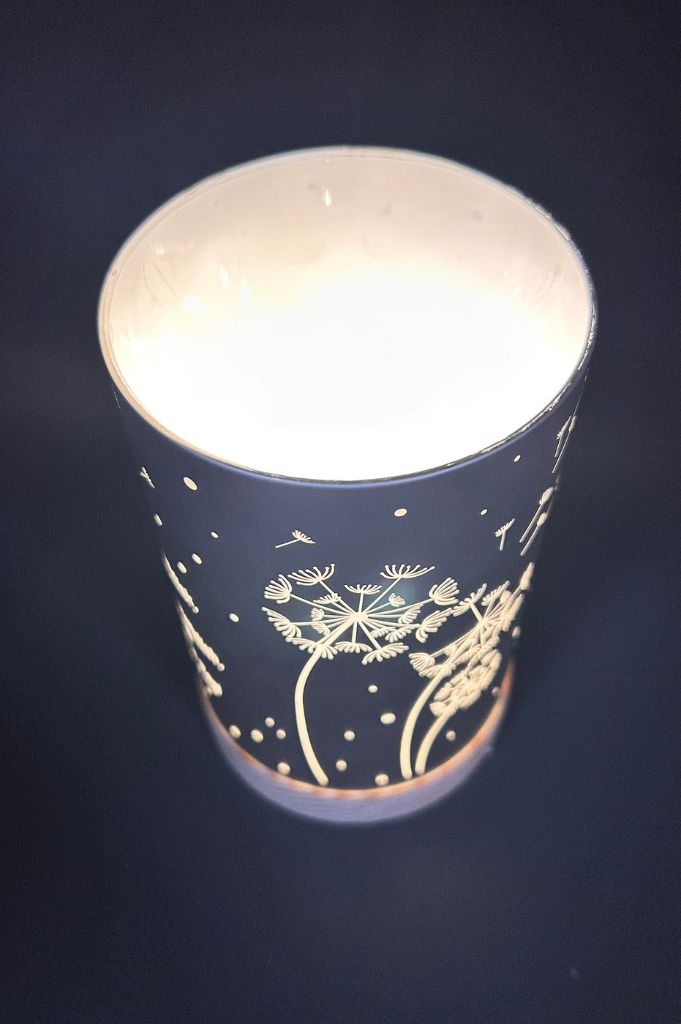 2er Set Dekolicht mit Schrift Denke...+Lebe... anthrazit