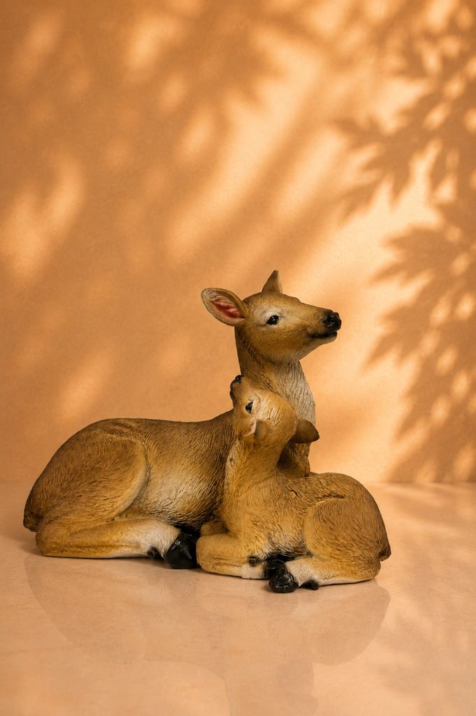 Deko Reh+Kitz 18cm braun – Tiziano Home