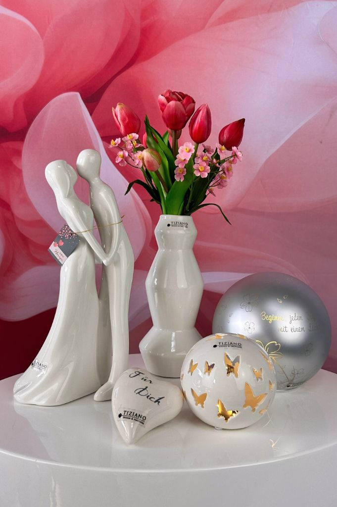 Dekoset Dekofigur Amorino Hand haltend+LED Kugel Vaiano