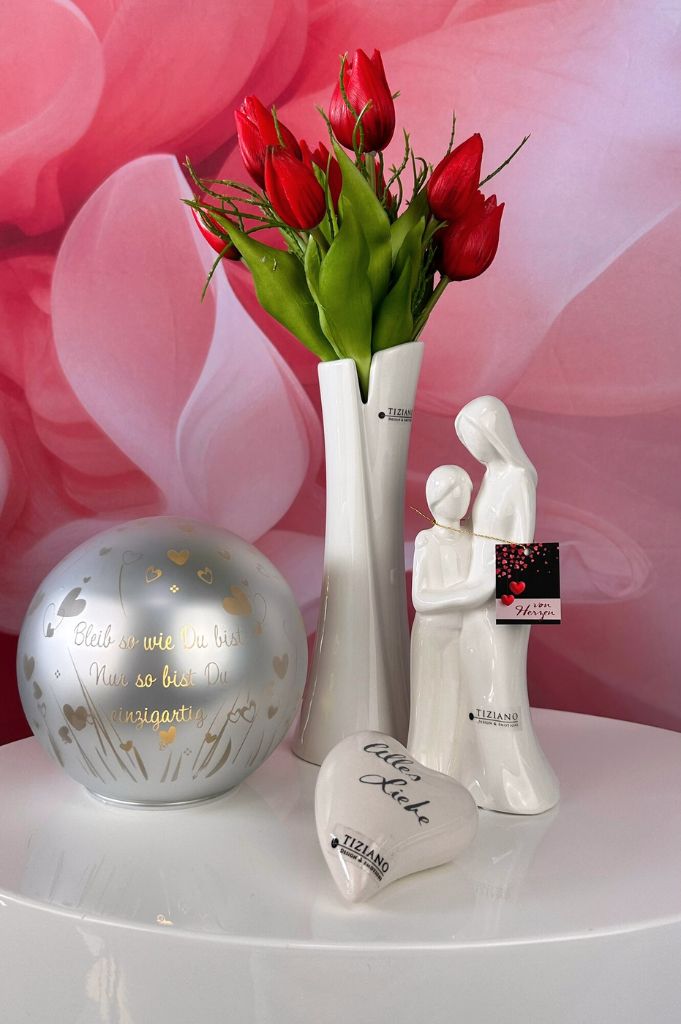 Dekoset Paar Serena Mutter+Sohn mit LED Kugel Roviano