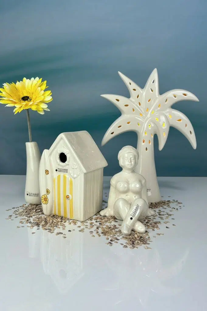 Dekoset Badenixe Marie mit Beachhouse gelb