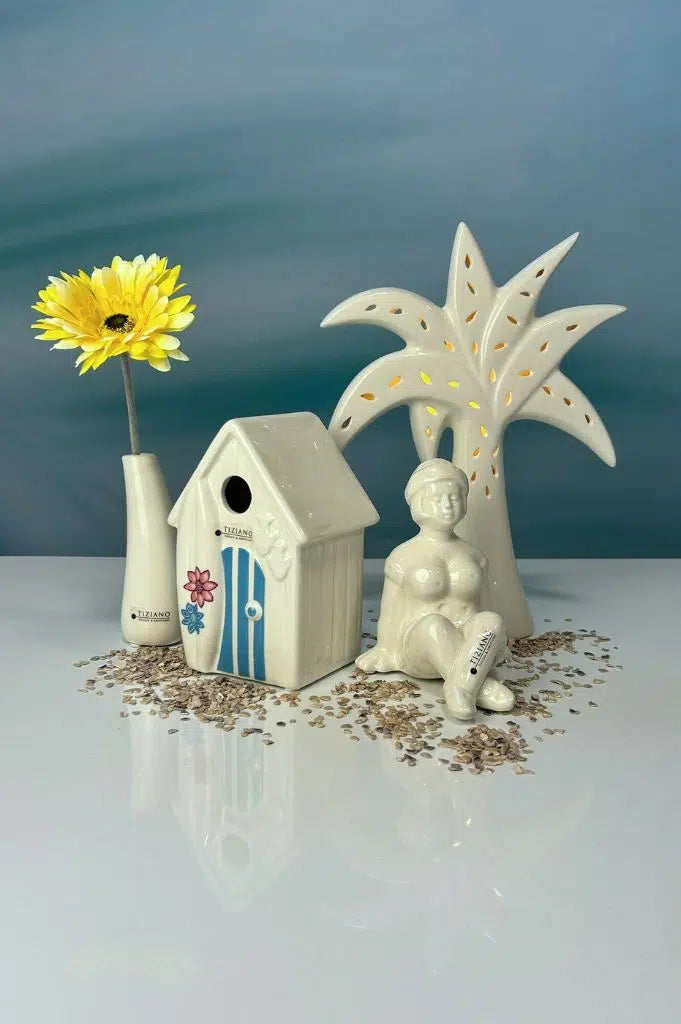 Dekoset Badenixe Marie mit Beachhouse blau