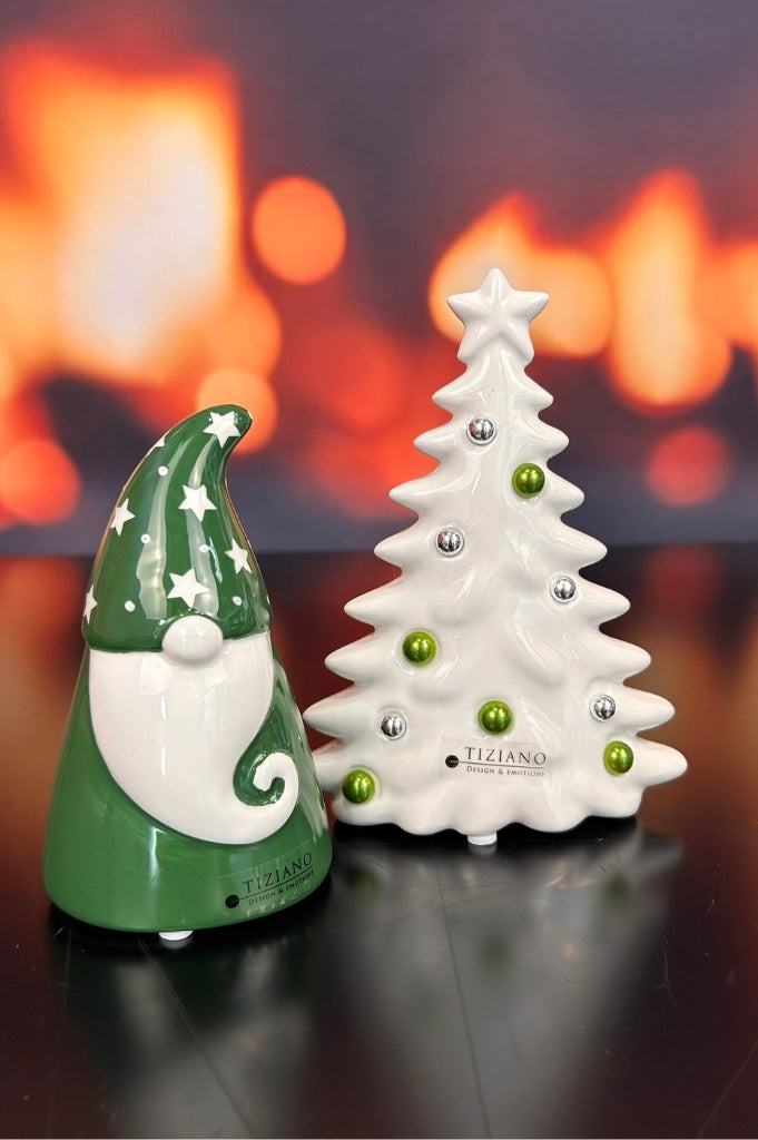 Dekoset Baum Baleno+Santa Gabriel+Rudolph grün