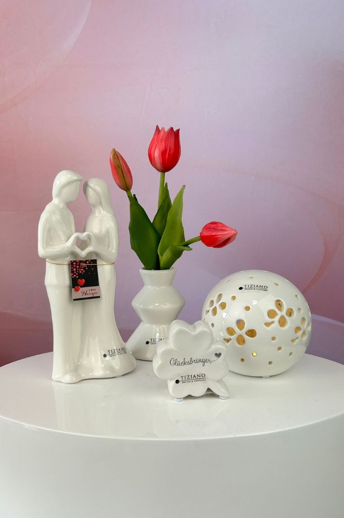 Dekoset Cuori mit LED Kugel Pallina und Alegra