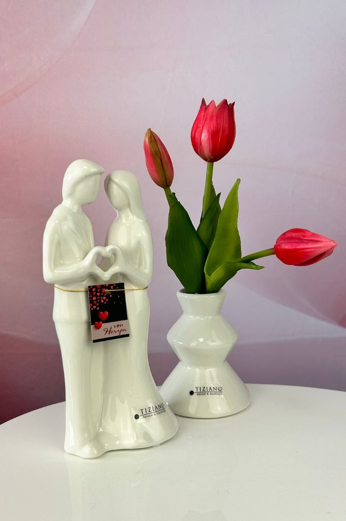 Dekoset Cuori mit LED Kugel Pallina und Alegra