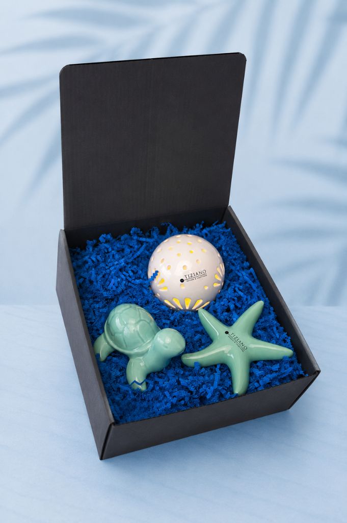Geschenkbox Schildkröte Mattis+LED Volano