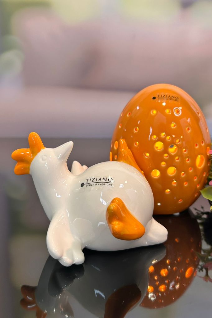 Dekoset Huhn Erna mit Felia LED