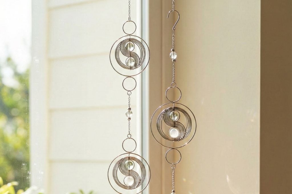 Hänger Girlande Yin-Yang 114cm Metall