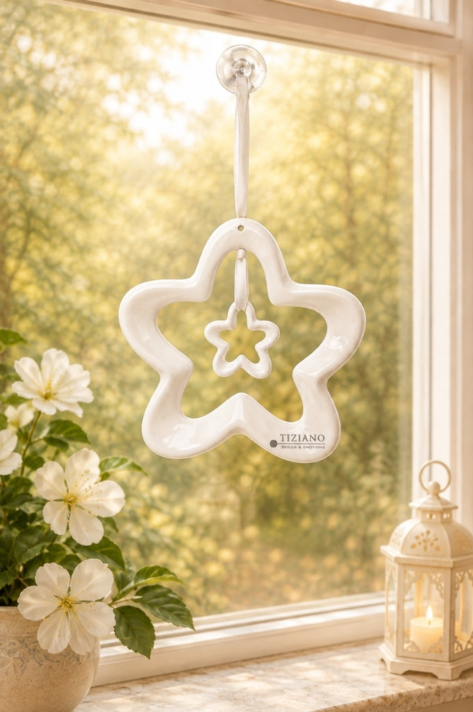 Doppelhänger Blume Alisa creme-weiß