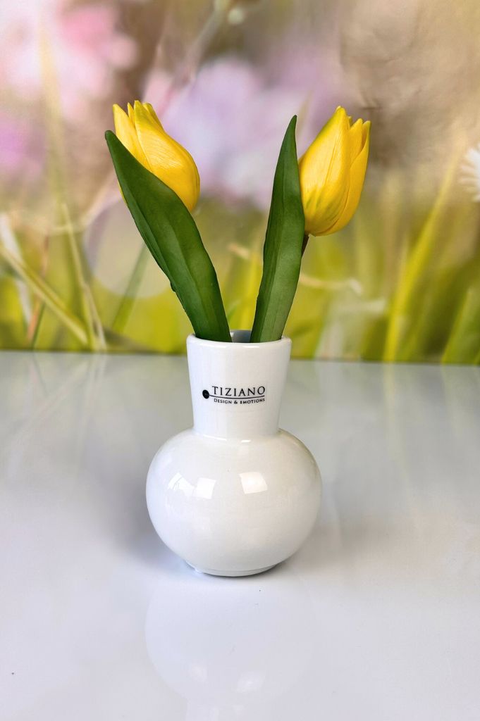 Tischvase Emporo 10cm creme