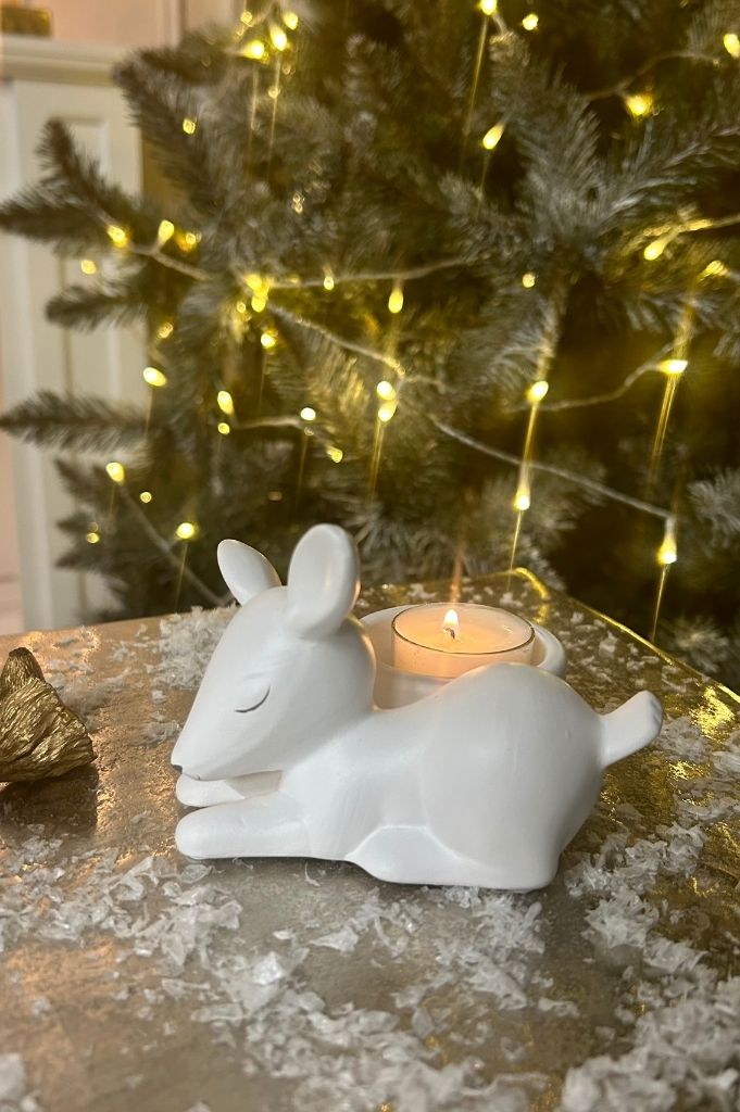 Feline Rehkitz Teelicht