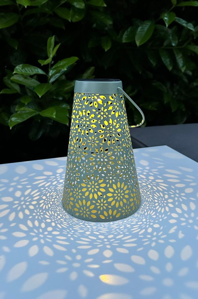 Solar Metallicht Fiori grün oder creme-weiß