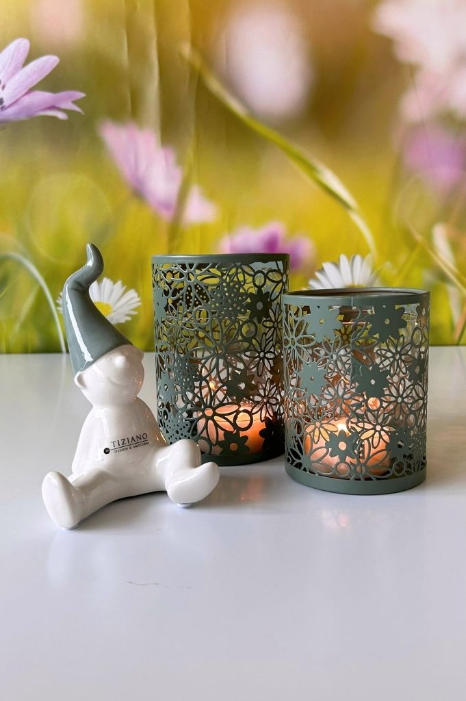 Metalllicht Fiori grün