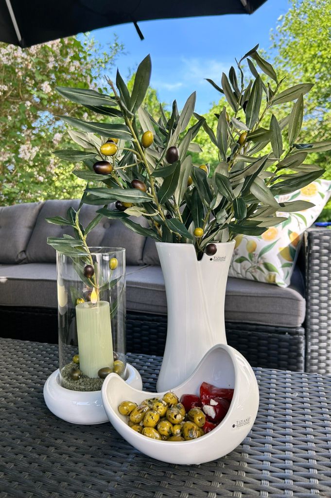 Schale Gazo 19cm creme-weiß