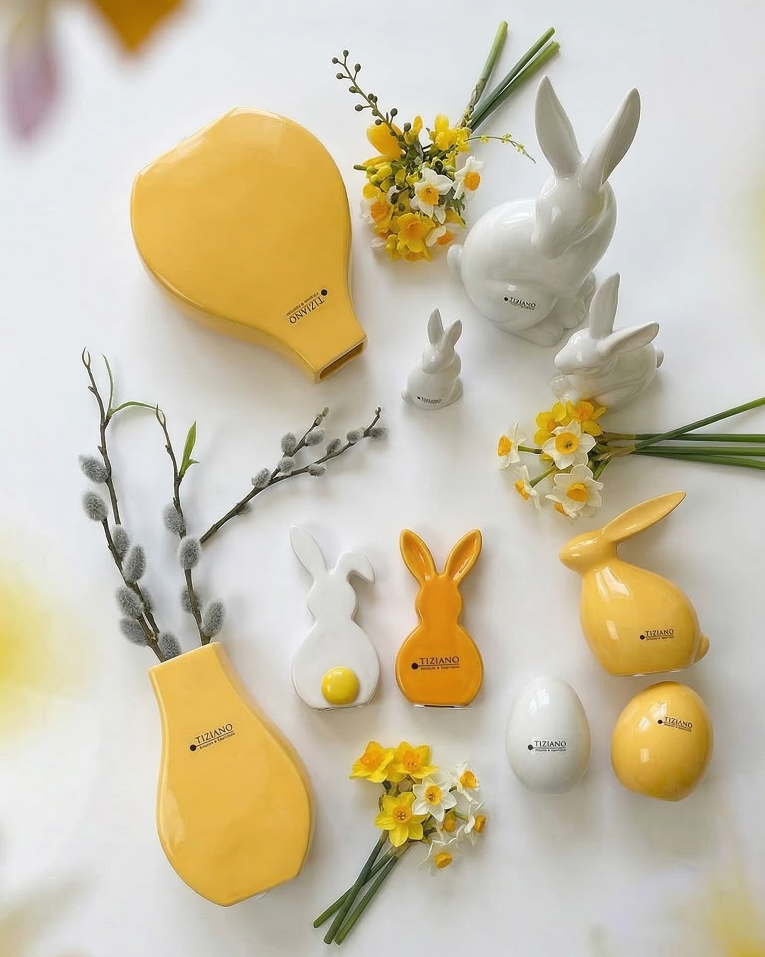 Schatzkiste Ostern creme-gelb