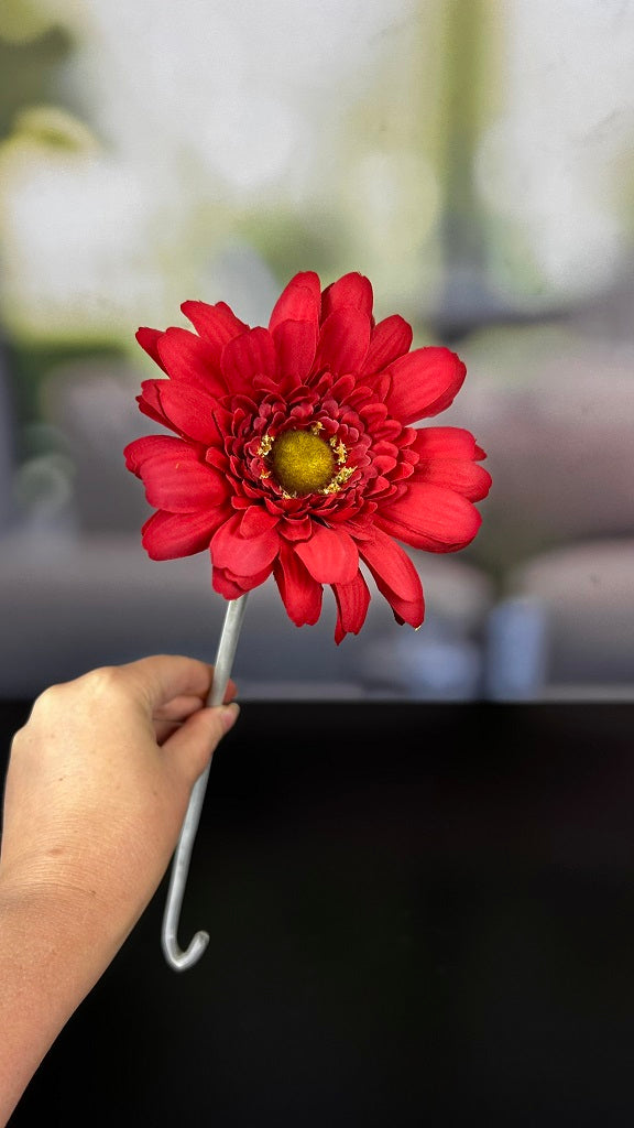 Dekoblume Gerbera rot (amarant)