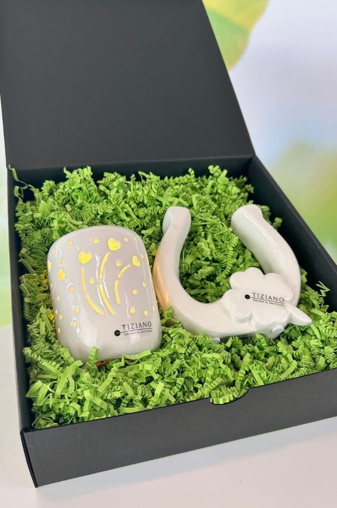 Geschenkbox Hufeisen Fortuna+Licht Bolero-Herz LED