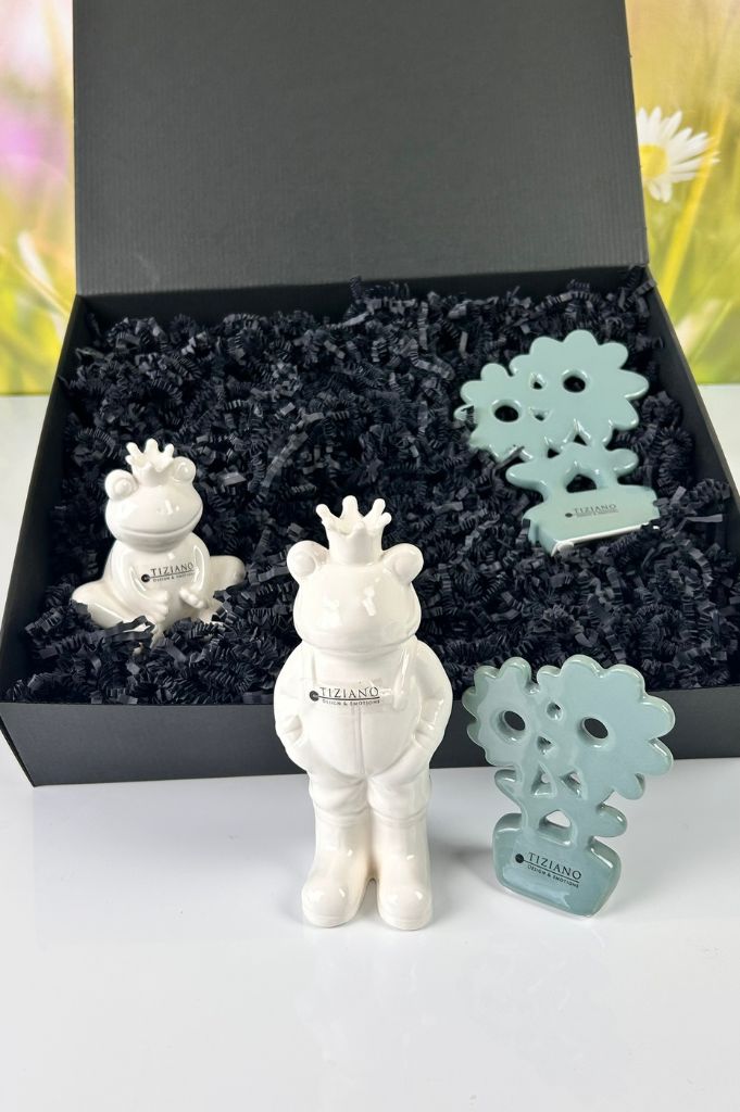 Geschenkbox L Frosch Vico+Blume Folina Prato