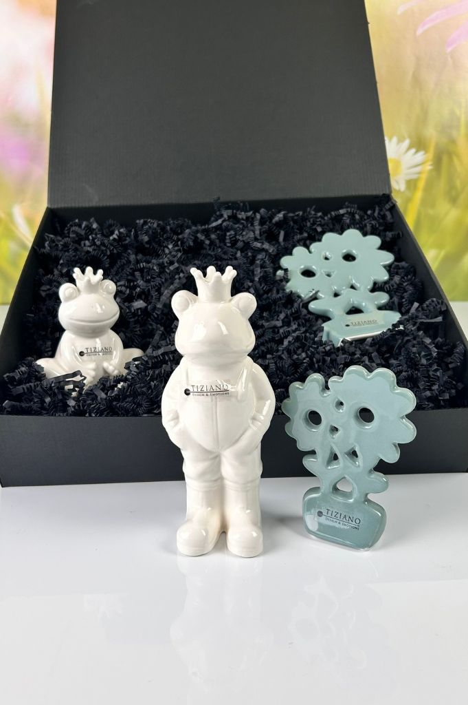 Geschenkbox L Frosch Vico+Blume Folina Prato