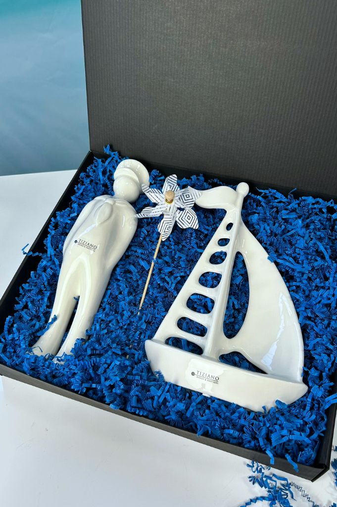 Geschenkbox Seeman Jack mit Boot Andiamo
