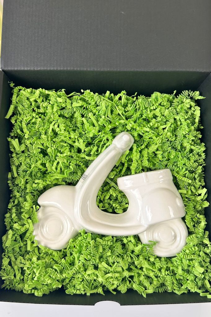 Geschenkbox M Deko Vespa Vespina creme-weiß